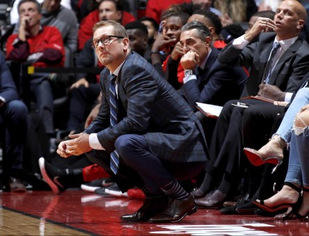 Nick watching a shot